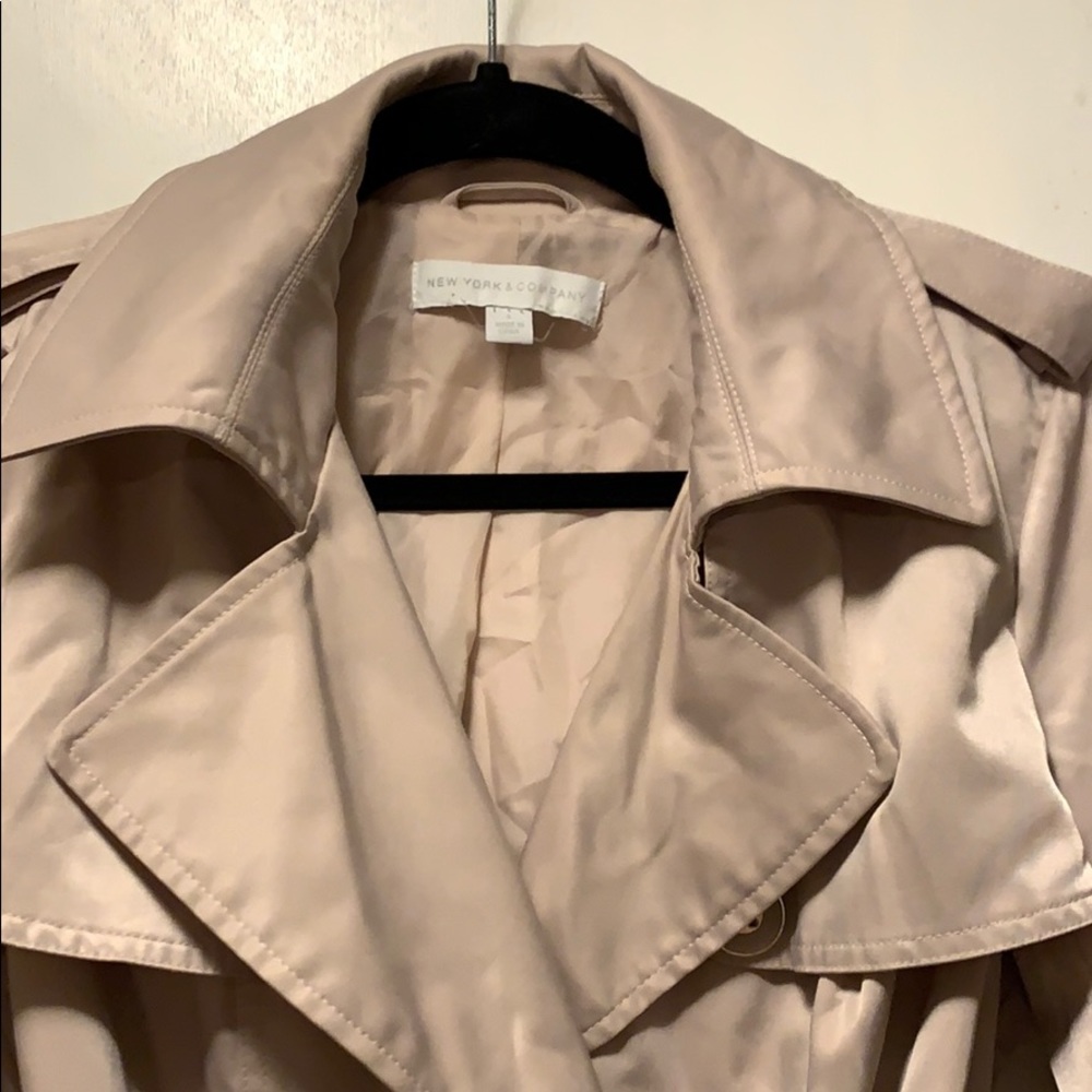 New York and Company Pale Pink Peacoat